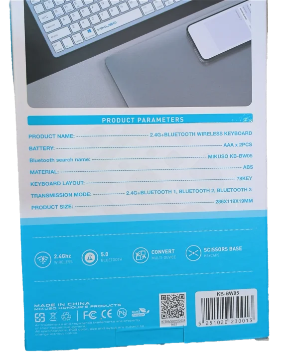 کیبورد اکسترنال MIKUSO مدل KB-BW05